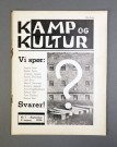 Diverse forfattere: Syv utgaver av Kamp og kultur thumbnail