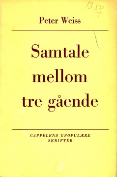Peter Weiss: Samtale mellom tre gående